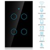 Apagador WiFi Inteligente de Pantalla Táctil, Control de Voz, Luz