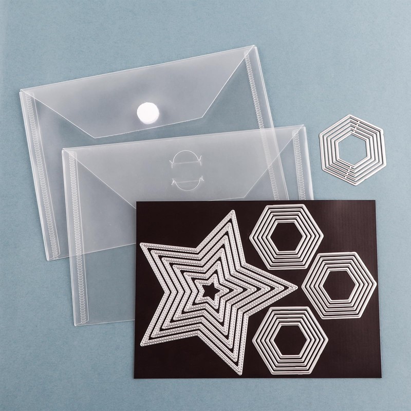 20Pcs/Set 10 Rubber Magnetic Sheets 0.5mm Thickness with 10 Clear