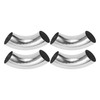 Motoforti 4pcs 90 Degree Mandrel Bend Elbow Car Exhaust Pipe