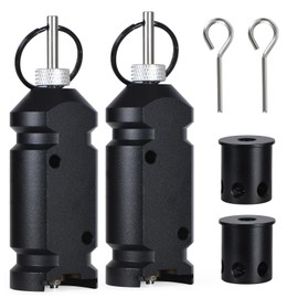 Updated Perimeter Trip Alarm, Camping Trip Wire Alarm Device(Included 22.Adapter), Early Warning Security System for Outdoor Camp Safe Bear Deterrent d Property Safety, Black (2 Pack)
