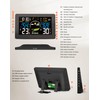 Weather Station Wireless Indoor Outdoor Thermometer, Large Display with Remote