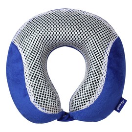 Cloudz Comfort Gel Memory Foam Travel Neck Pillow - Blue