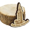 Printtoo Fridge Magnet Wooden Engraved Souvenir Clock Tower Gift Collectibles