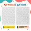 0.59inch Diameter Nylon Self Adhesive Dots. 400Pcs（200Pairs） Strong Back Adhesive