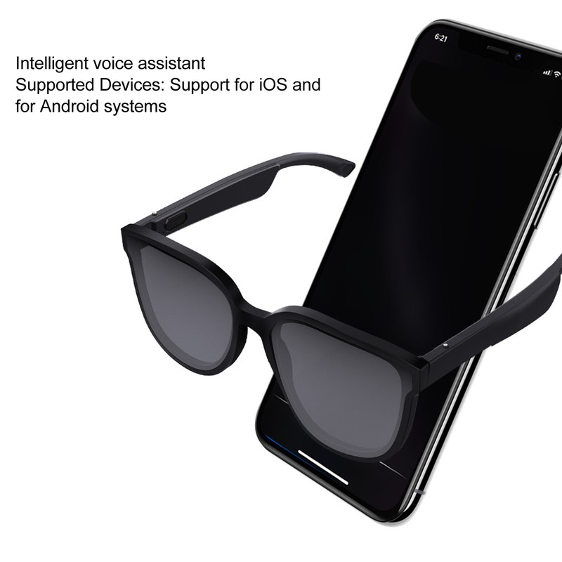 Smart Sunglasses Bluetooth with Dual Speakers Wireless Stereo Audio Glasses