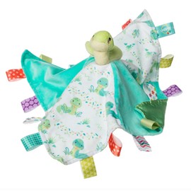 Taggies Lovey Stuffed Animal Security Blanket Plush Soft Snuggle Toy with Sensory Tags, 13 x 13-Inches, Sniggles Snake