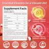 Vitamin D3 K2 Gummies w/Magnesium Sugar Free - 90 Count