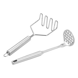 Namvo 2PCS,Stainless Steel Potato Ricer Masher for Potatoes with Firm Grip for Smooth Cream Mashed Potatoes Puree,Vegetable