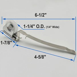 Upper Sliding Screen Door Roller Assembly Fits Andersen Gliding Screens Part #1997063 (1991 to Present), 1-1/4" Nylon Concaved Wheels, 2 Pack