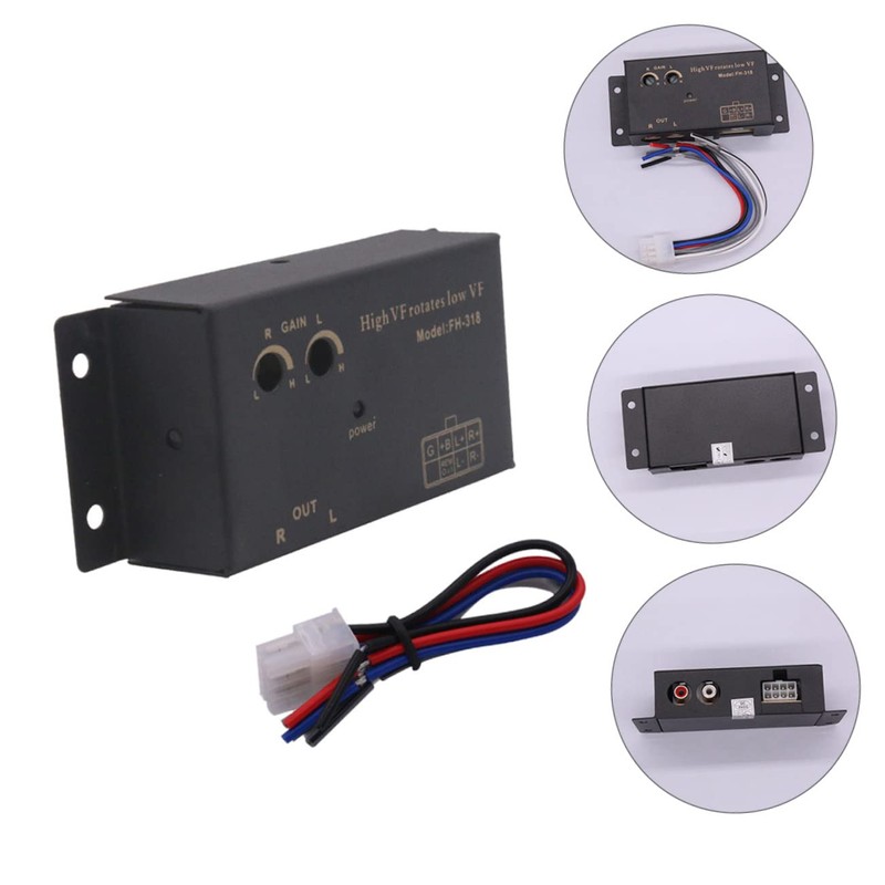 Gatuida 1set Car Audio Converter High to Low Frequency Adapter