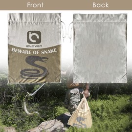 IC ICLOVER Snake Reptile Bag with Drawstring, 20 x 28 Inch Heavy Duty Large Snake Hunting Sack Pouch with Sewn Bottom Corners for Moving Transporting Capturing Hunting Catching Rattlesnakes Reptiles