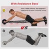 Wheel Exercise Roller with Non Slip Knee Pad Resistance Band