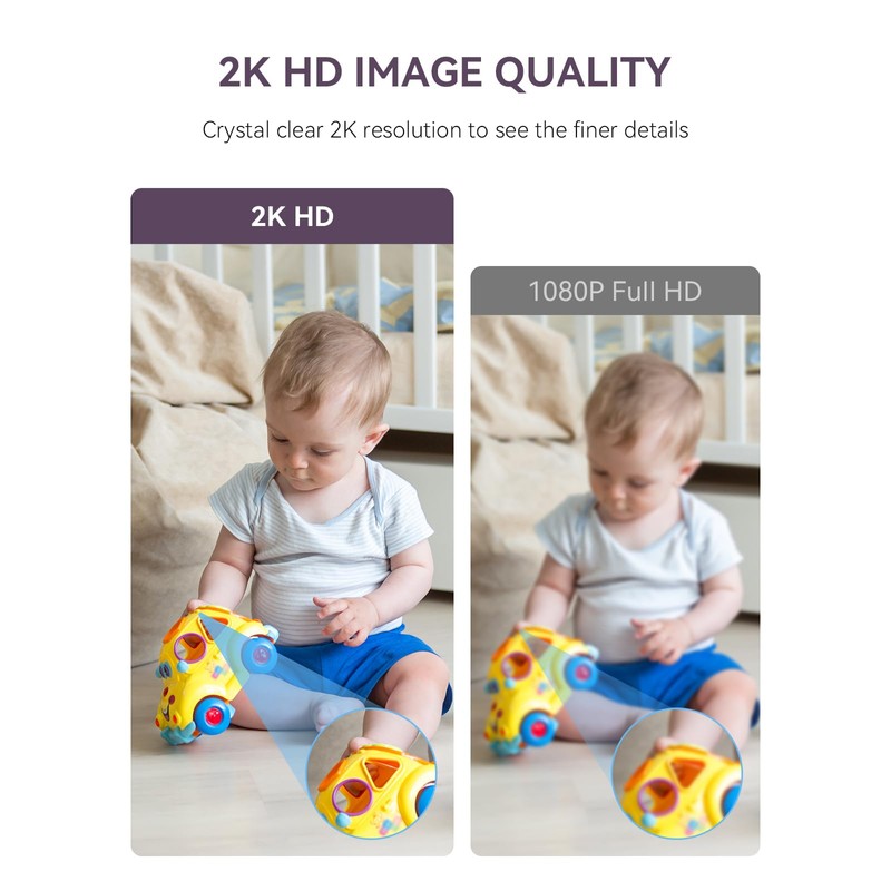 comfyer Baby/Pet Monitor for Indoor Security, Monitoring with Smart Phone