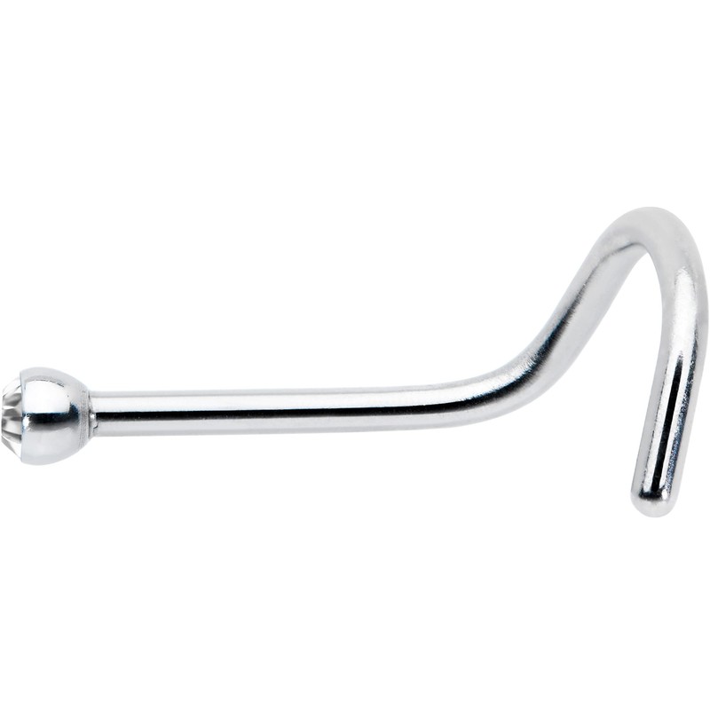 Body Candy Stainless Steel 1.57mm Clear Accent Micro Nose Stud