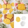 1Pc White Plastic Biscuit Mold Cat Shaped Cookie Embossing Moulds