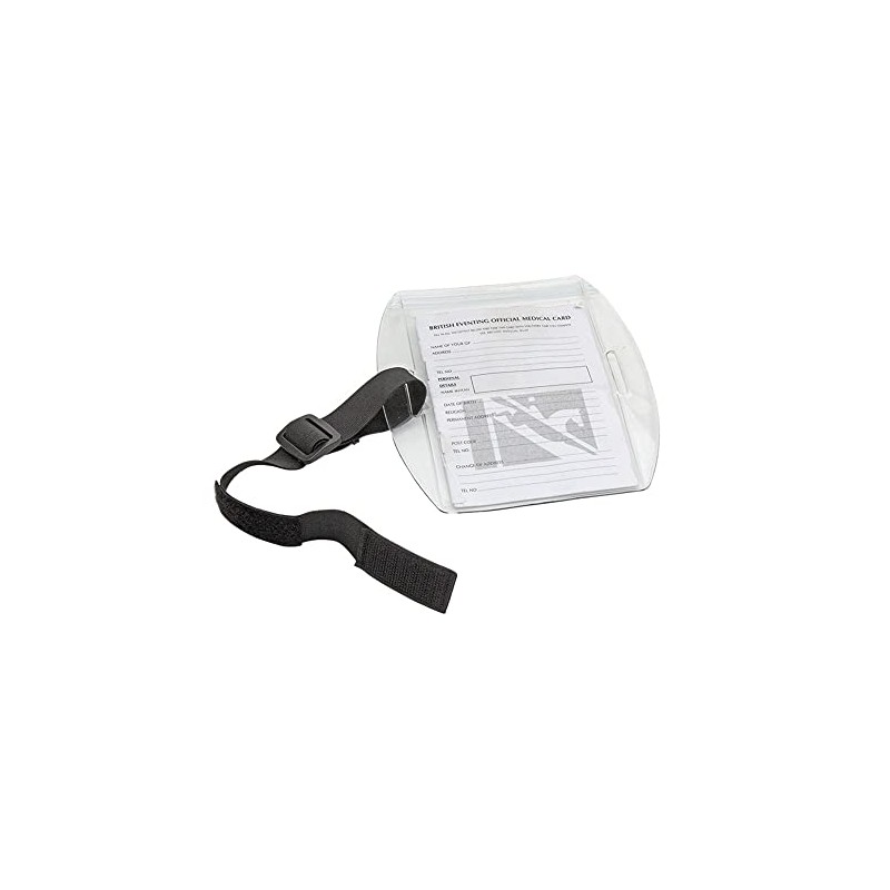 Shires Rider Medical Arm Band, Adjustable Strap, Medical Card,