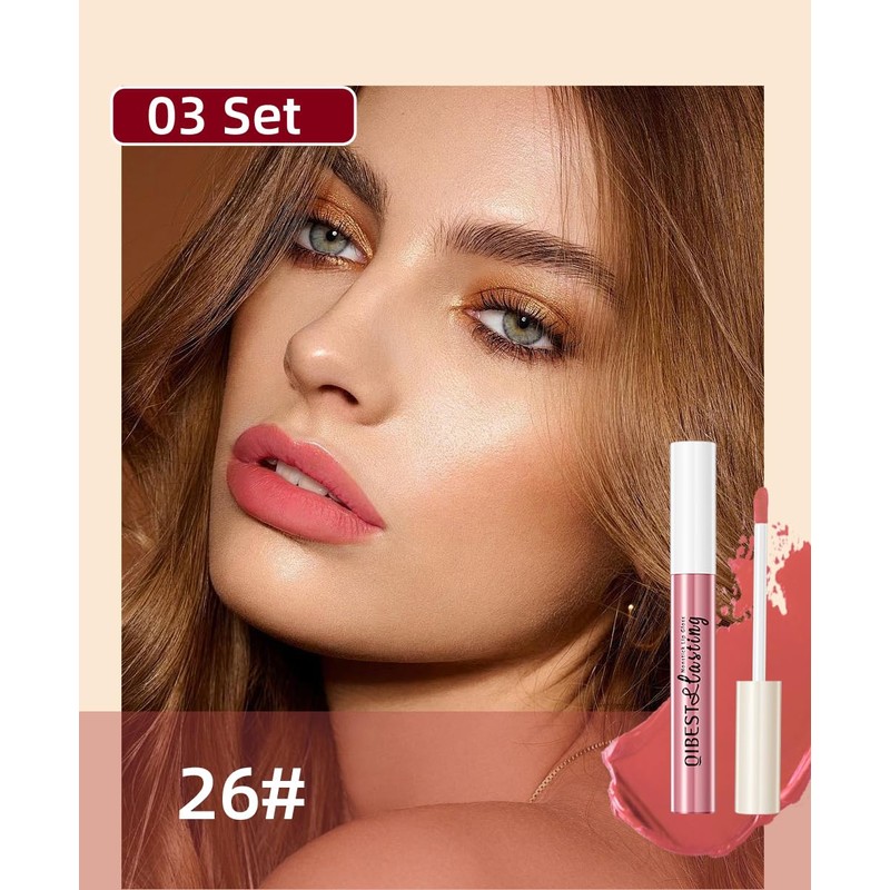 12 Colors Matte Liquid Lipstick Set Velvety Lip Gloss Lip