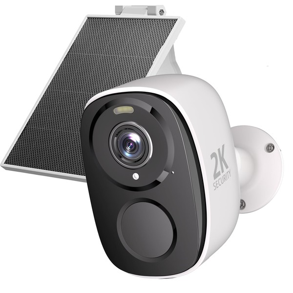 ELECCTV 2.4&5ghz WiFi Solar Security Cameras Wireless Outdoor,2K QHD Home