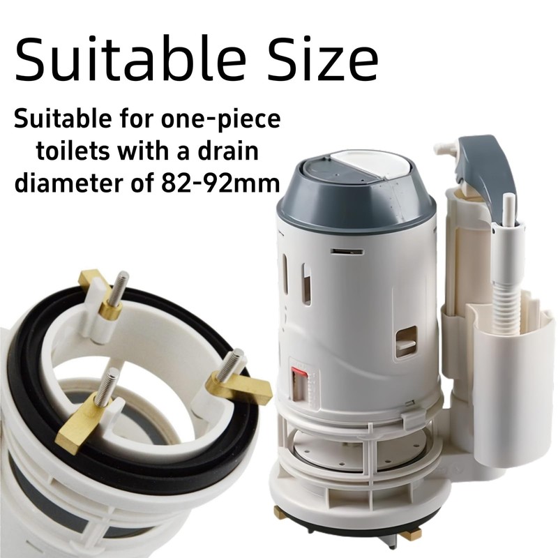 Banhey Dual Flush Valve Replacement Kit, 3-Inch Outlet with Hydrator,