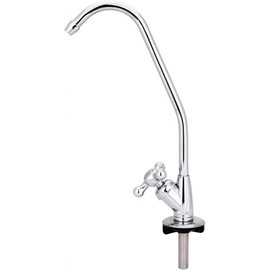 Telituny Chrome Drinking Water Filter Faucet, 1/4 Inch Zinc Alloy, Reverse Osmosis, Suitable for All Undercounter Water Filtration Systems