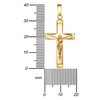 JEVELION Kruzifix Kreuz-Anhänger Goldkreuz Jesus Christus für Damen, Herren und