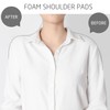 2 Pairs White Shoulder Pads 2 Pairs Black Shoulder Pads
