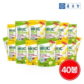 Choose one of 40 packs of Chong Kun Dang UK-made Vitamin C 1000 gummy jelly / 종근당 영국산 비타민C 1000 구미 젤리 40봉 택 1