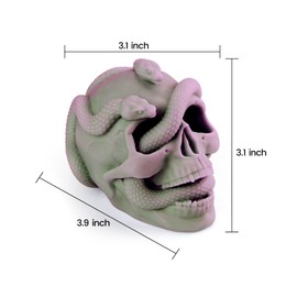 3D Snake Skull Silicone Mold for Resin Large