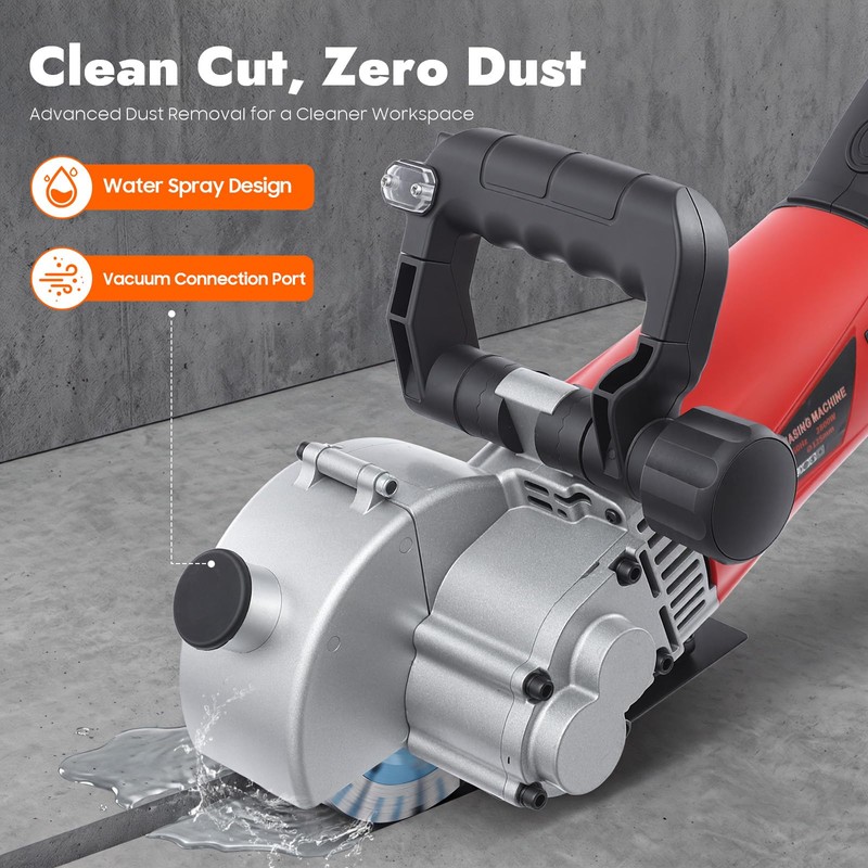 CUBELLIN Wall Chaser 2800W Electric Wall Chaser Cutting Machine with
