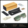 CARFIA Acetate Sunglasses for Men Polarized UV400 Protection Modern Flat