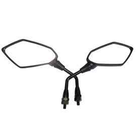 MotorToGo Black Rear View Mirrors Compatible for 2021 Honda Rebel 300 CMX300 ABS