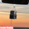 Hanging Car Air Freshener Diffuser, Refillable Essential Oils Empty Perfume