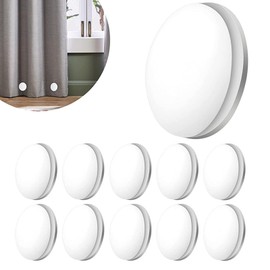 4Pcs White Magnetic Shower Curtain Magnets Weights Drapery Weights, Waterproof Heavy Duty Curtain Liners Weights Bottom, Bathroom Curtain Weight Clips, Shower Curtains, Hooks and Liners