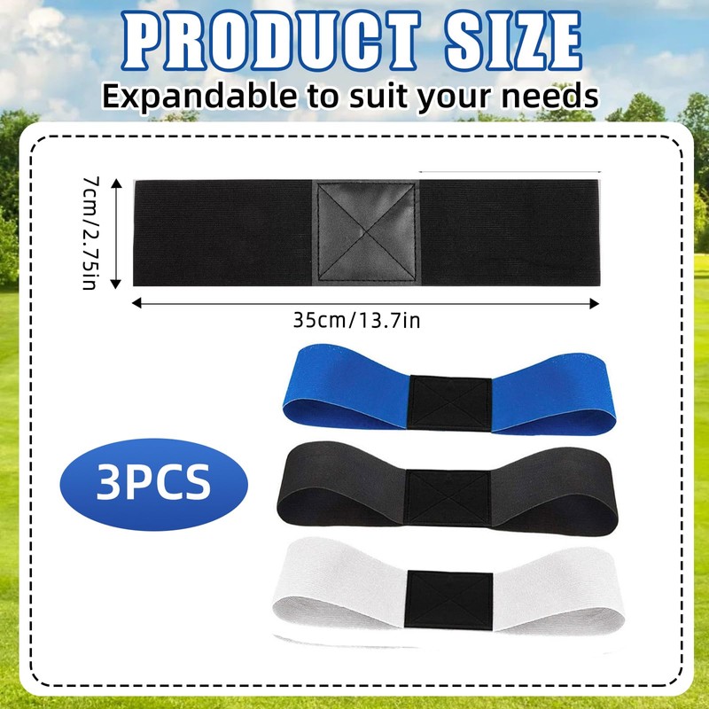 FORETOGO 3 Pcs Golf Connection Band,35×7cm Golf Swing Band Professional