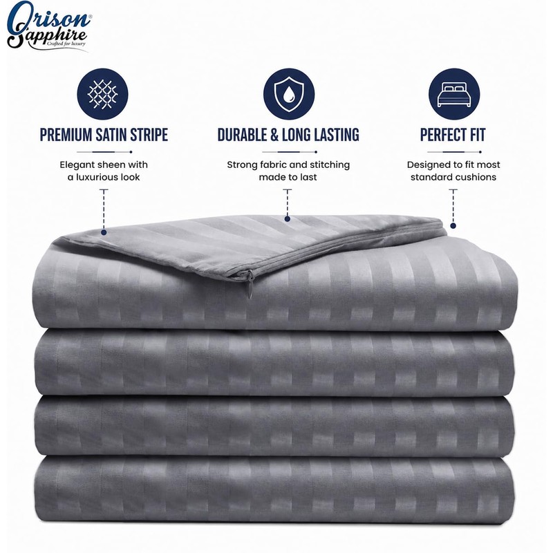Cushion Covers 45 x 45 cm Set of 4 Microfibre