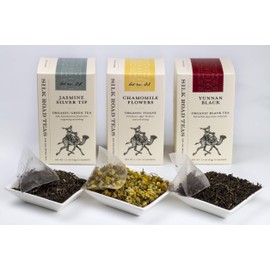 Organic Chamomile, Jasmine, Yunnan Black Tea Variety Pack