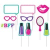 Creative Converting Sparkle Spa Party 10 Assorted Photo Booth Props