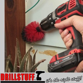 Bird Bath Cleaning Tool - Outdoor Cleaning Supplies - Garden Statues and Lawn Equipment Cleaning Brush - Powered Scrub Brush - Garden Fountain - Headstone Restoration Brush - Granite Cleaning Brush