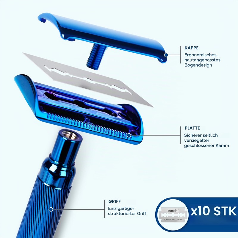 Safety Razor for Women, Safety Razor with 5 Blades, Lady