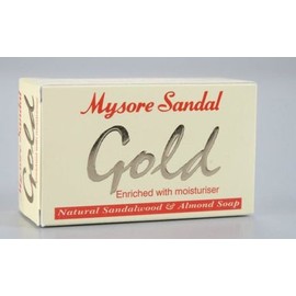 MYSORE SANDAL GOLD Soap 125gm Herbal Natural Sandalwood oil Ayurvedic India