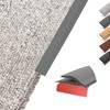 Flexible PVC Carpet Edge Trim Strip, Self-Adhesive, Cuttable Floor Transition