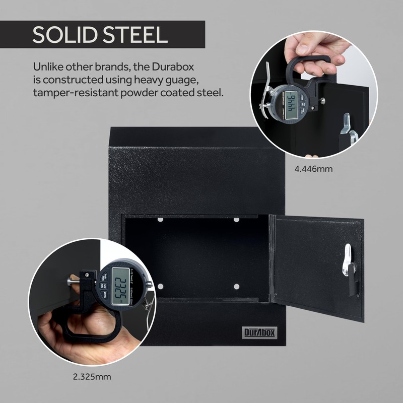 Durabox Through-the-Door Drop Box Deposit Safe 12 x 6 x