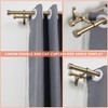 Lwiiom Double Curtain Rods with Aluminum End Cap and Full