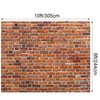 VitalCozy 10x8ft Red Brick Wall Backdrop for Photoshoot Polyester Fabric