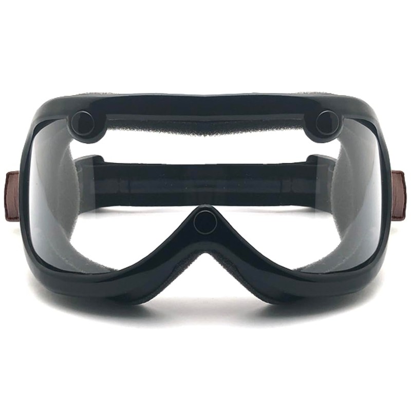 SPEED ADDICT GREASER 60's VINTAGE GOGGLE STANDARD 1 inch BROWN
