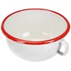 Ibili Bol con ASA Bordeaux 14 CM, Edelstahl, Weiß/Rot, 20