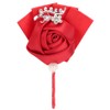 4Pcs Exquisite Ribbon Wedding Corsage Brooch Bridesmaid Artificial Chest Flower
