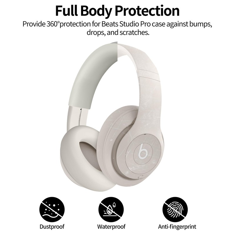 3 in 1 Silicone Case for Beats Studio, Anti-Scratch Ear