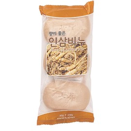 Korean Ginseng Soap, Fragrant Ginseng Soap (3.2 oz (90 g) x 3 Packs, Ginseng, Korean Soap, Korean Soap, Korean Soap