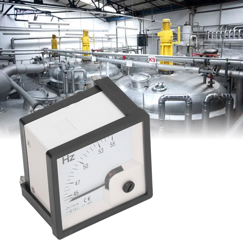 AC Frequency Meter 45 To 55Hz 1.5 Class Accuracy 72x72mm